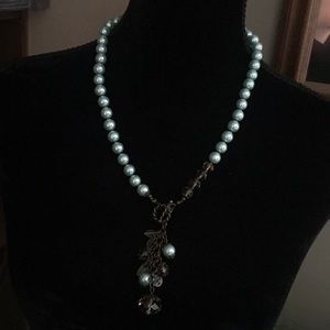 Plunder light. Blue necklace